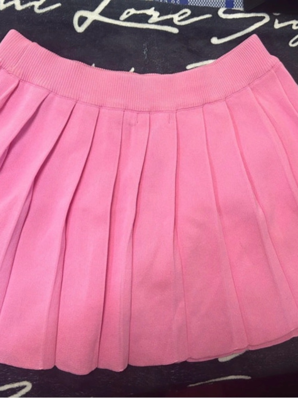 Women’s Pink Pleated Skater Skirt